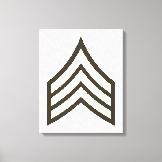 Sergeant-rang Canvas Afdruk (Voorkant)