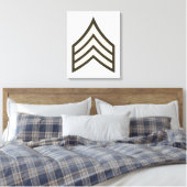 Sergeant-rang Canvas Afdruk (Insitu (Slaapkamer))