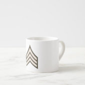 Sergeant-rang Espresso Kop (Voorkant rechts)