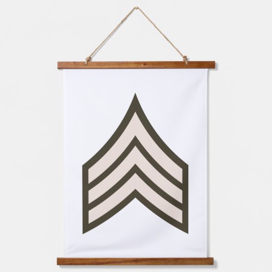 Sergeant-rang Hangend Wandkleed (Voorkant)