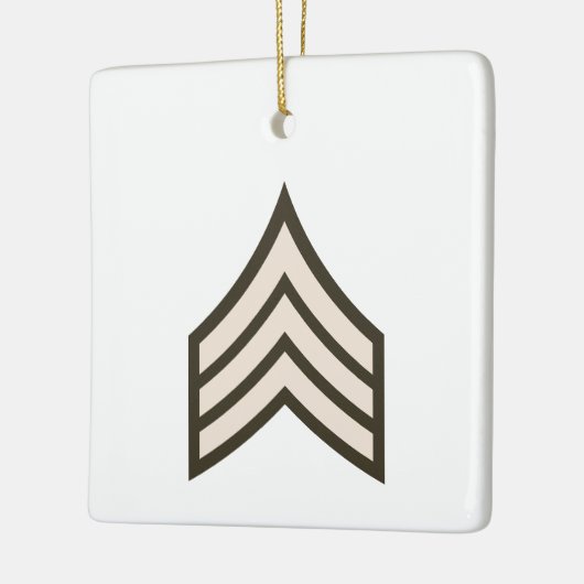 Sergeant-rang Keramisch Ornament (Links)