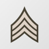 Sergeant-rang Raamsticker (Vel)