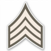 Sergeant-rang Sticker (Voorkant)