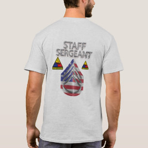 sergeant van de afdeling Armored T-shirt