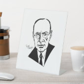 Sergei Prokofiev Reclamebord Met Voetstuk (Insitu)