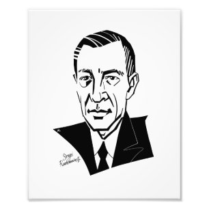 Sergei Rachmaninoff Foto Afdruk