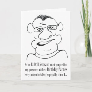 Sergent d'exercice - Carte d'anniversaire