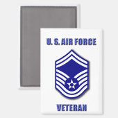 Sergent-major principal USAF Magnet (Recto/Verso)
