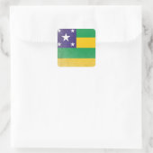 Sergipe Vierkante Sticker (Tas)