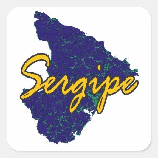 Sergipe Vierkante Sticker (Voorkant)