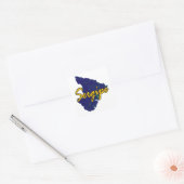 Sergipe Vierkante Sticker (Envelop)