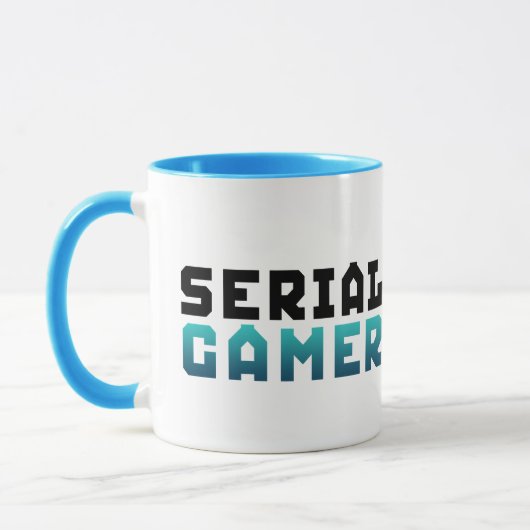 Serial Gamer Funny Geek Mok (Links)