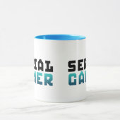 Serial Gamer Funny Geek Mug (Centre)