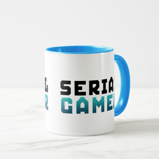 Serial Gamer Funny Geek Mug (Devant droit)