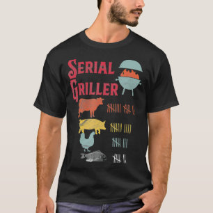 Serial Griller , leuk grillen BBQ Master Hal T-shirt