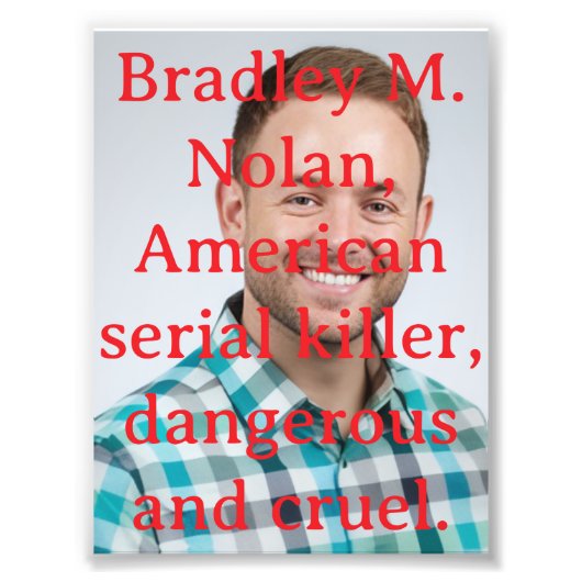 Serial killer foto afdruk (Voorkant)