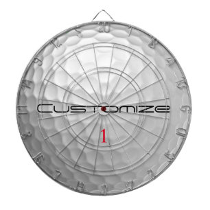 Serie 1 gepersonaliseerde golfbalcadeaus met handt dartbord