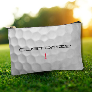 Serie 1 gepersonaliseerde golfbalcadeaus met handt etui