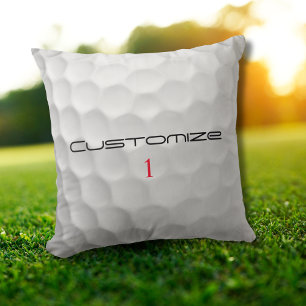 Serie 1 gepersonaliseerde golfbalcadeaus met handt kussen