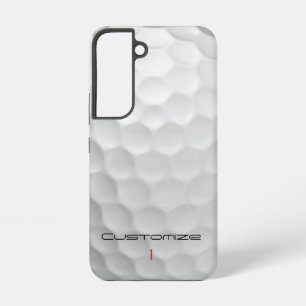 Serie 1 gepersonaliseerde golfbalcadeaus met handt samsung galaxy hoesje
