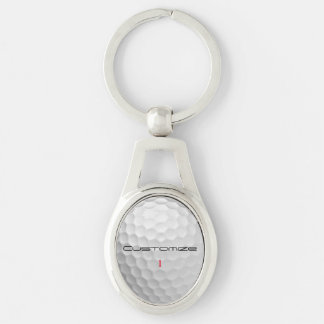 Serie 1 gepersonaliseerde golfbalcadeaus met handt sleutelhanger