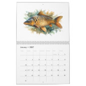 Série Aquarelle : Calendrier Poisson Aura 2 (Jan 2027)