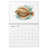 Série Aquarelle : Calendrier Poisson Aura 2 (Feb 2027)