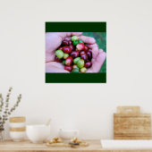 Série Café - Poster de cerises de café (Cuisine)