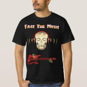 Série crâne : Face Au T-shirt Musique (Devant)
