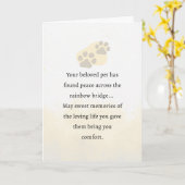 Série d'aquarelles de la carte Pet Sympathe (Fleur jaune)