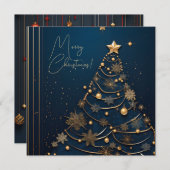 Série de cartes de Noël élégantes (Devant / Derrière)