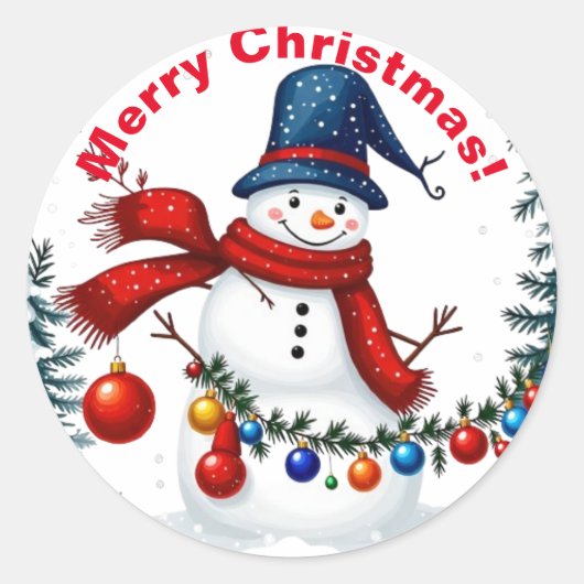 Série de Noël 2 - Stickers Snowman (Devant)