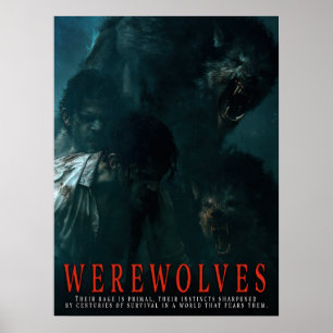 Série de posters de loups-garous I