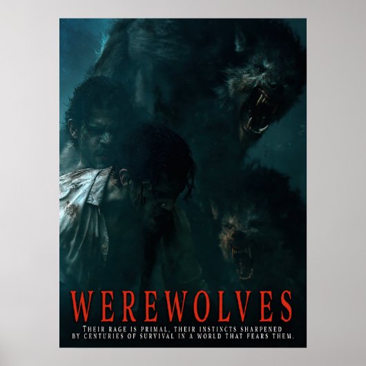 Série de posters de loups-garous I (Devant)