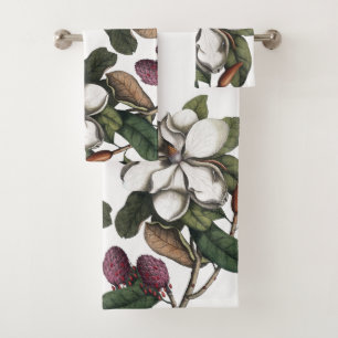 Série De Serviettes De Bain En Fleur De Magnolia V