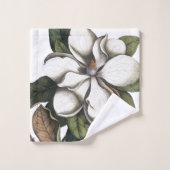 Série De Serviettes De Bain En Fleur De Magnolia V (Gant de toilette)