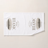 Série de serviettes de bains Sepia/White du navire (Serviette à main)