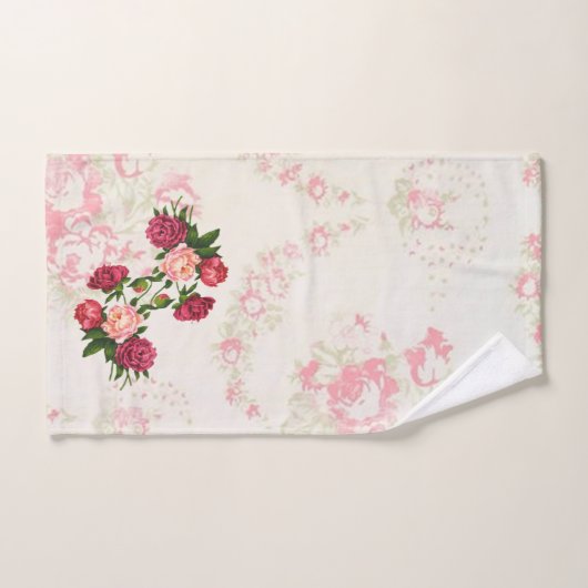 Série de serviettes roses (Serviette à main)