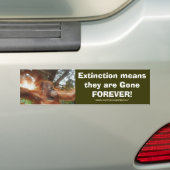 Série de stickers pare-chocs ORANGUTANS EN DANGER (En voiture)