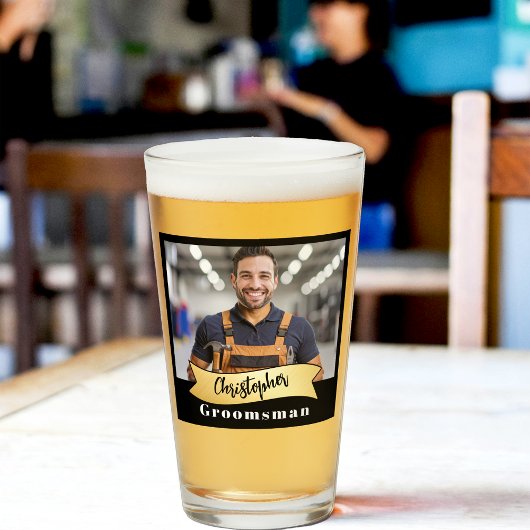 Série de Verres à Pint pour Garçons d'Honneur : Le