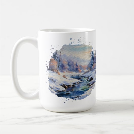 Série d'hiver Mug classique 15 oz (Gauche)