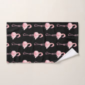 Série Flamant Tendre Design 2 (Serviette à main)