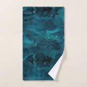 Série Galaxy Turquoise Design 5 (Serviette à main)