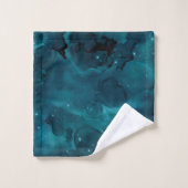 Série Galaxy Turquoise Design 5 (Gant de toilette)