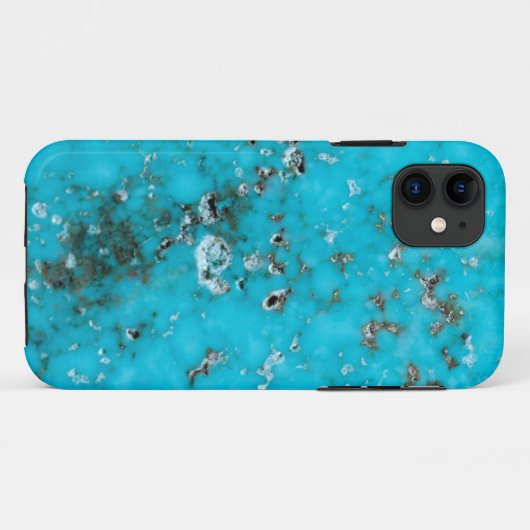 Série Gemstone - coque iphone Coque Turquoise (Dos (Horizontal))