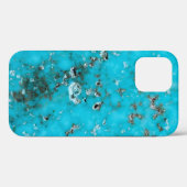 Série Gemstone - coque iphone Coque Turquoise (Verso (horizontal))
