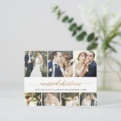 Serie met kerstmis 7 Foto collage Feestdagenkaart (Staand voorkant)