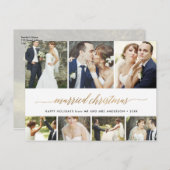 Serie met kerstmis 7 Foto collage Feestdagenkaart (Voorkant / Achterkant)