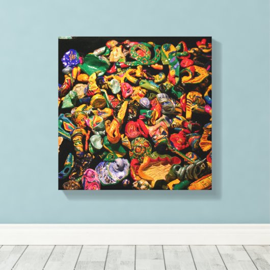 Serie Micromanethiques Miniatuur Micro Objecets C Canvas Afdruk (Insitu (Houten vloer))