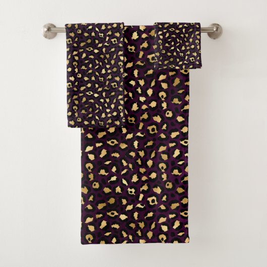 Série Purple and Gold Leopard Design 2 (En situation)